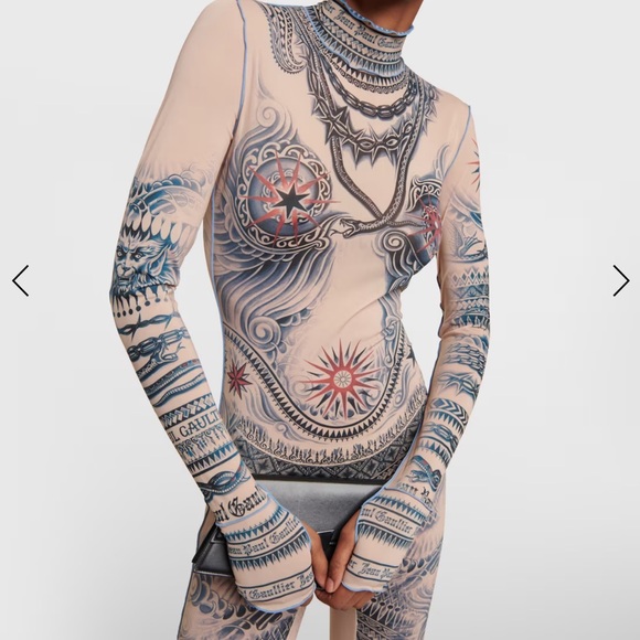 JEAN PAUL GAULTIER
Tattoo Collection mesh jumpsuit - Picture 5 of 12